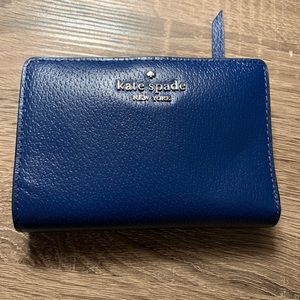 Blue Kate Spade Bi-Fold Snap Wallet
